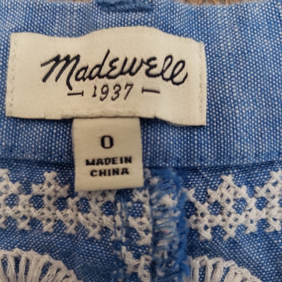 Madewell Sz 0 Cotton Shorts - Picture 7 of 10
